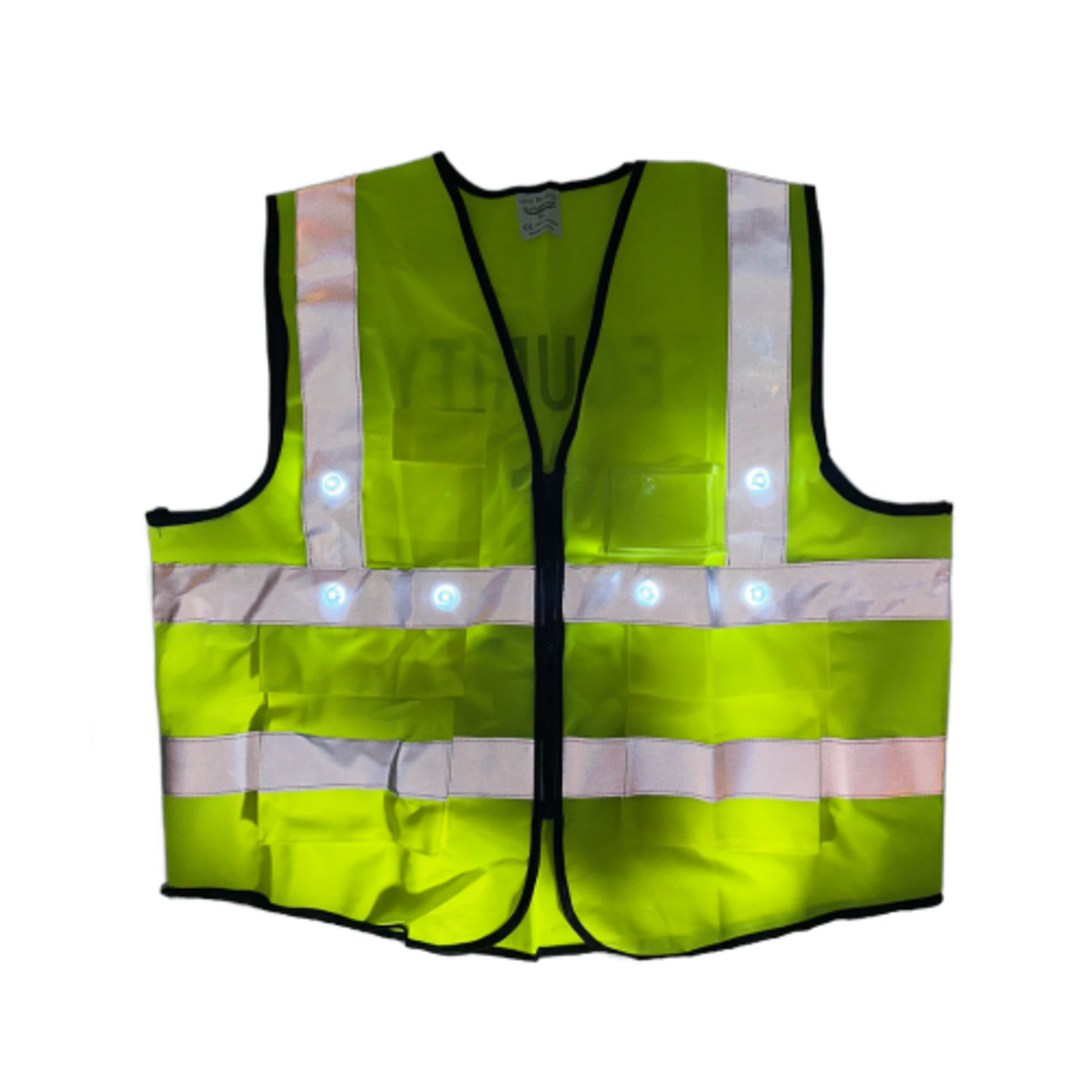 Security Vest 2" Reflective Tape with LED Light - X-Large (136cm w x 69cm h)