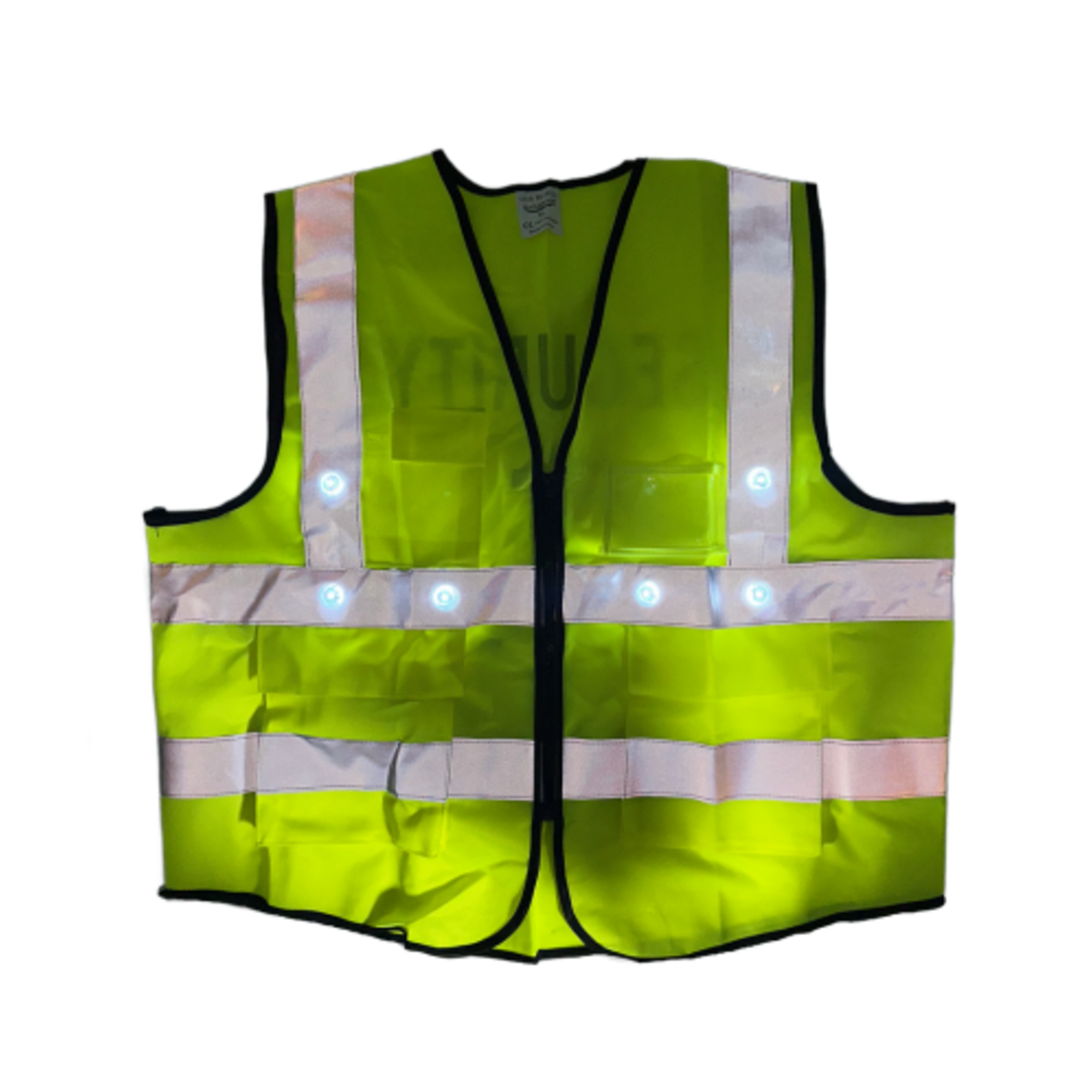 Security Vest 2" Reflective Tape with LED Light - Large (128cm w x 68cm h)