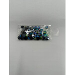Crystal Plain 8 x 10mm (0val) Blue Iridescent