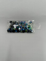 Crystal Plain 8 x 10mm (0val) Blue Iridescent