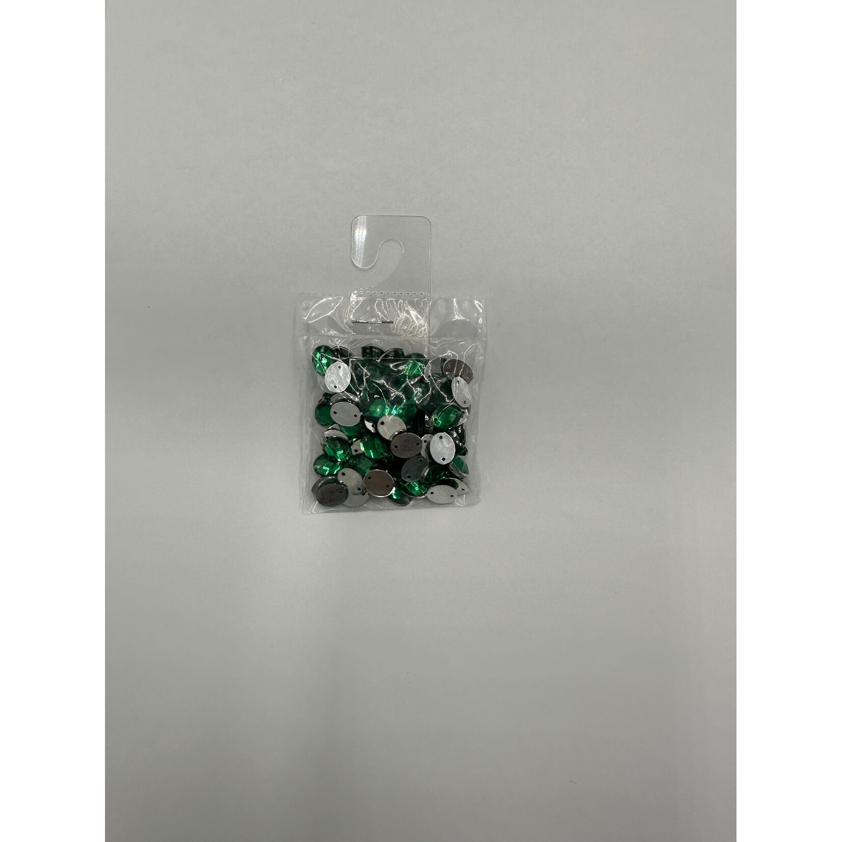 Crystal Plain 8 x 10mm (0val) Kelly Green