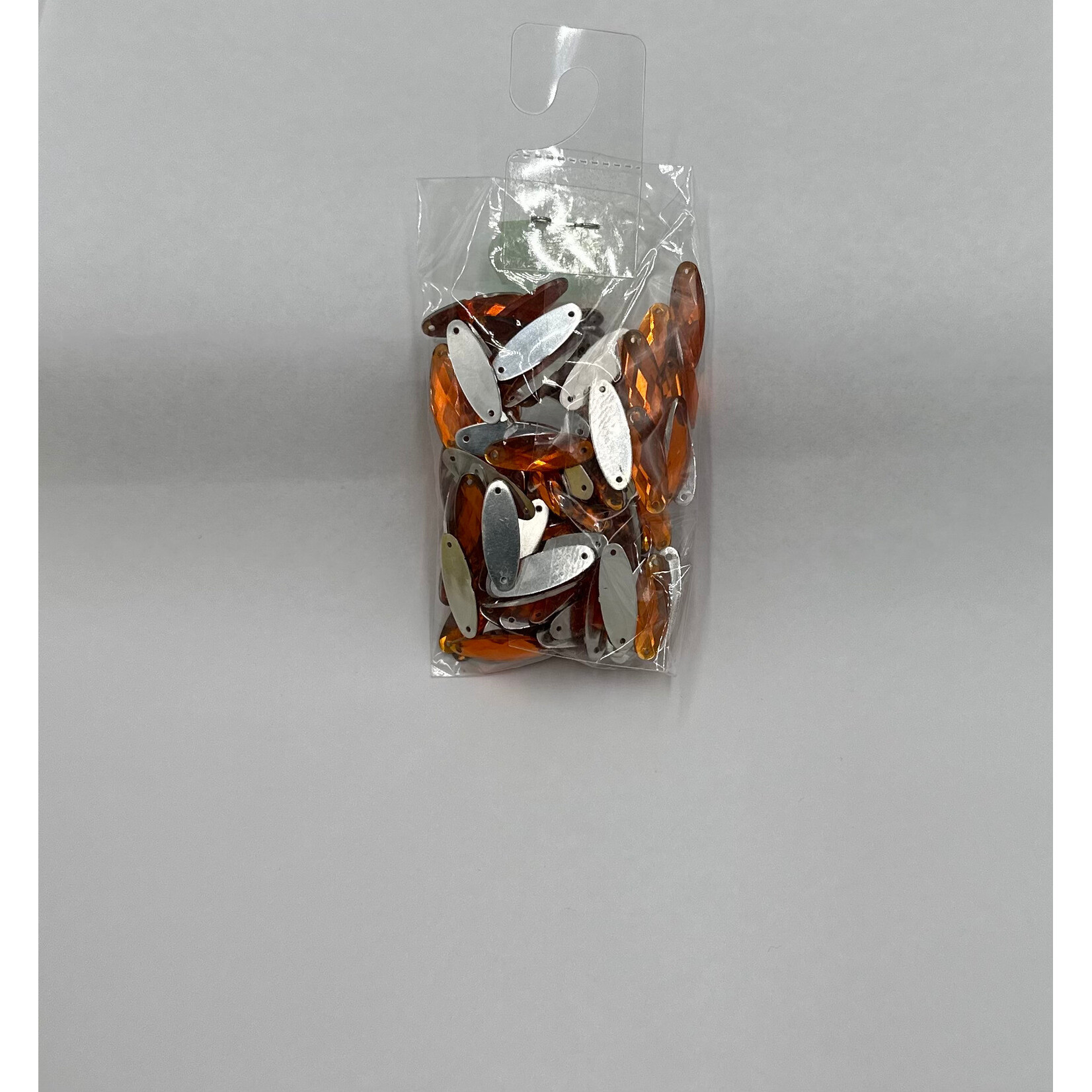 Crystal Plain 7 x 20 (Navette) Bright Orange