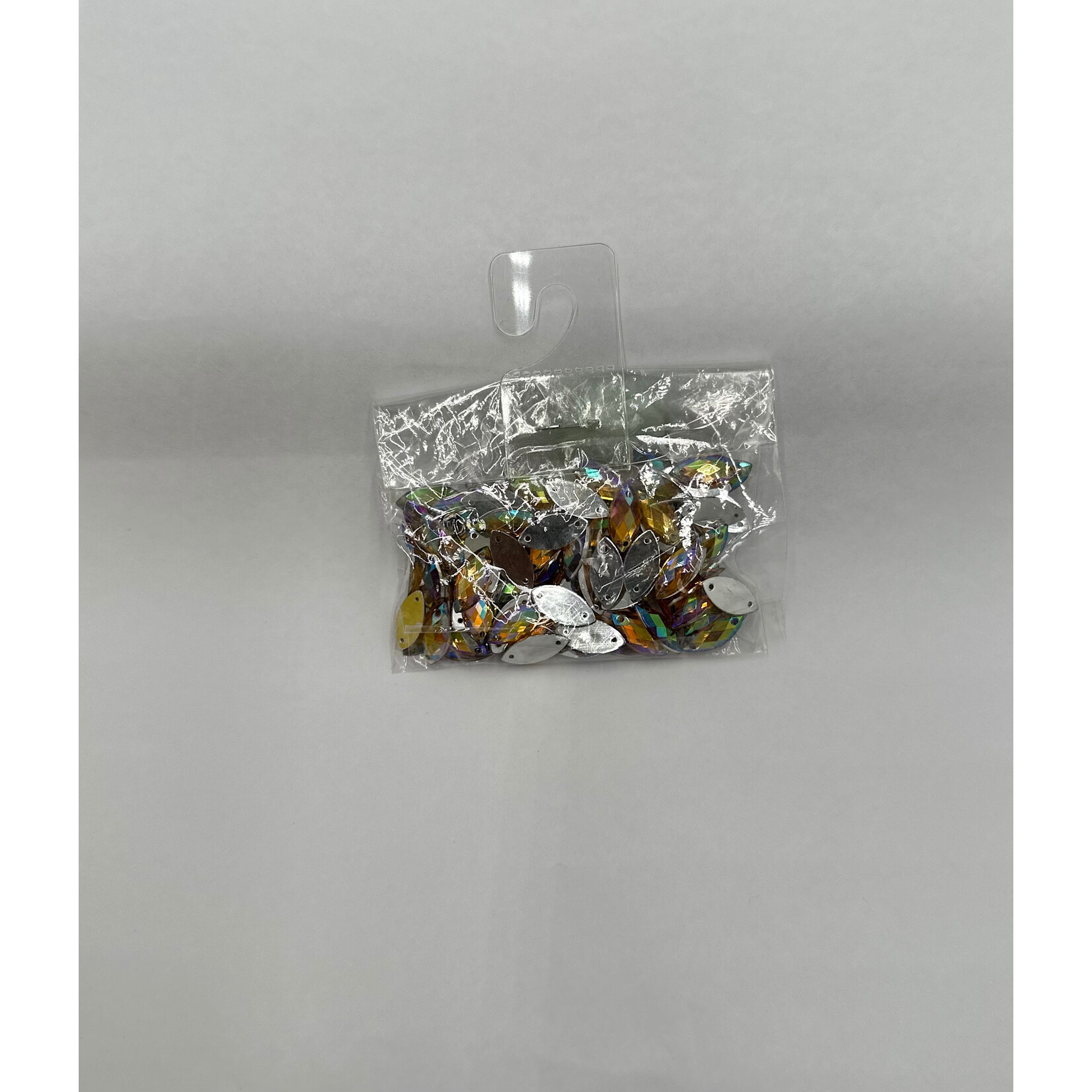 Crystal AB 7 x 15mm (Navette) Golden Yellow