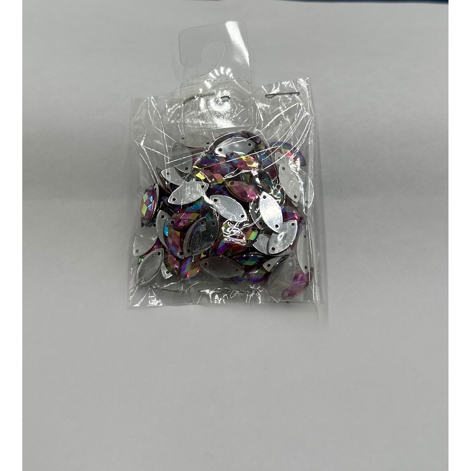 Crystal AB 7 x 15mm (Navette) Deep Pink