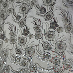 Embroidery Sequins & Bead 125-130cm - Silver