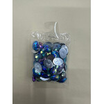 Crystal AB 13 x 18mm (Oval) Sapphire Blue