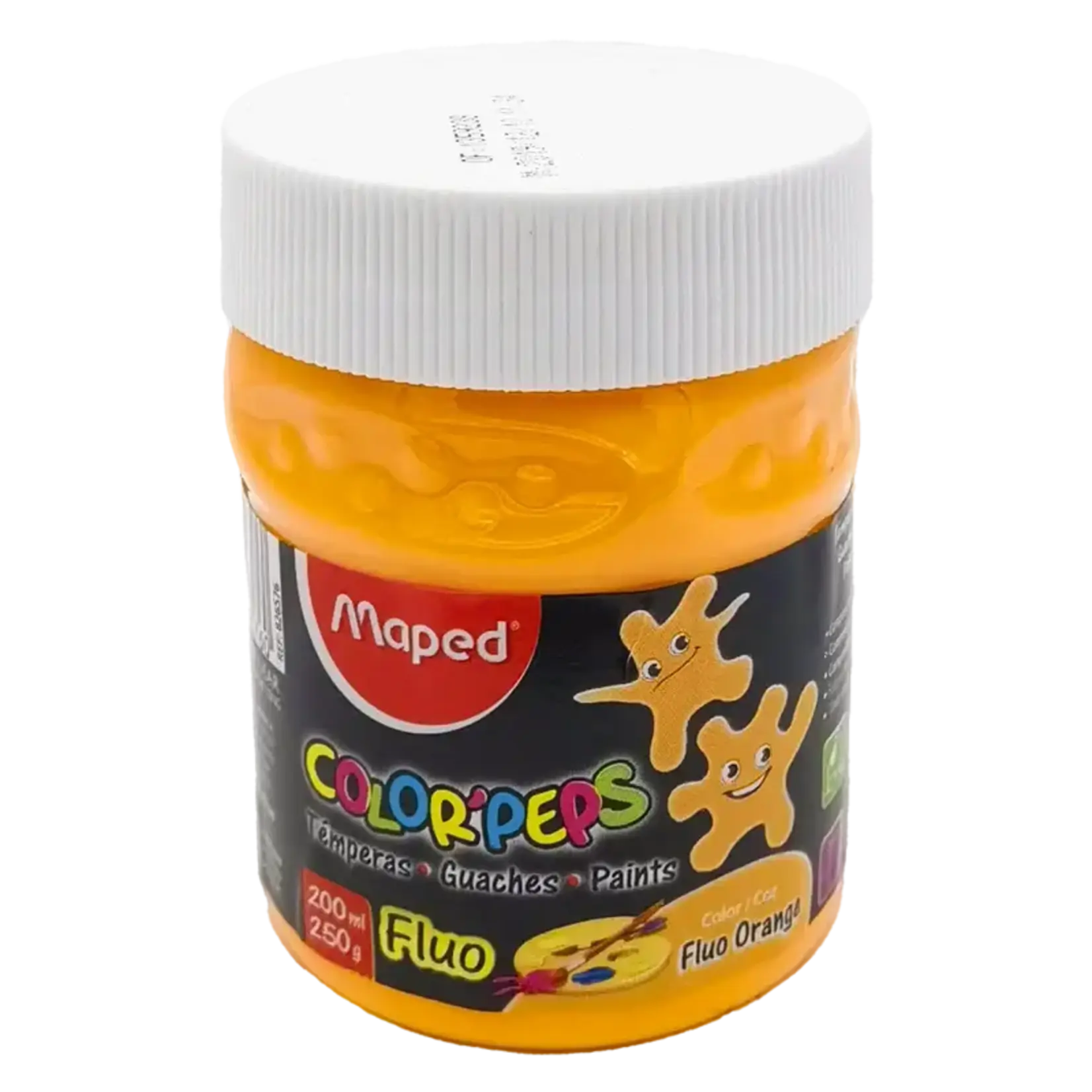 Maped Paint Pot Fluorescent Color Peps 200ml -  Orange