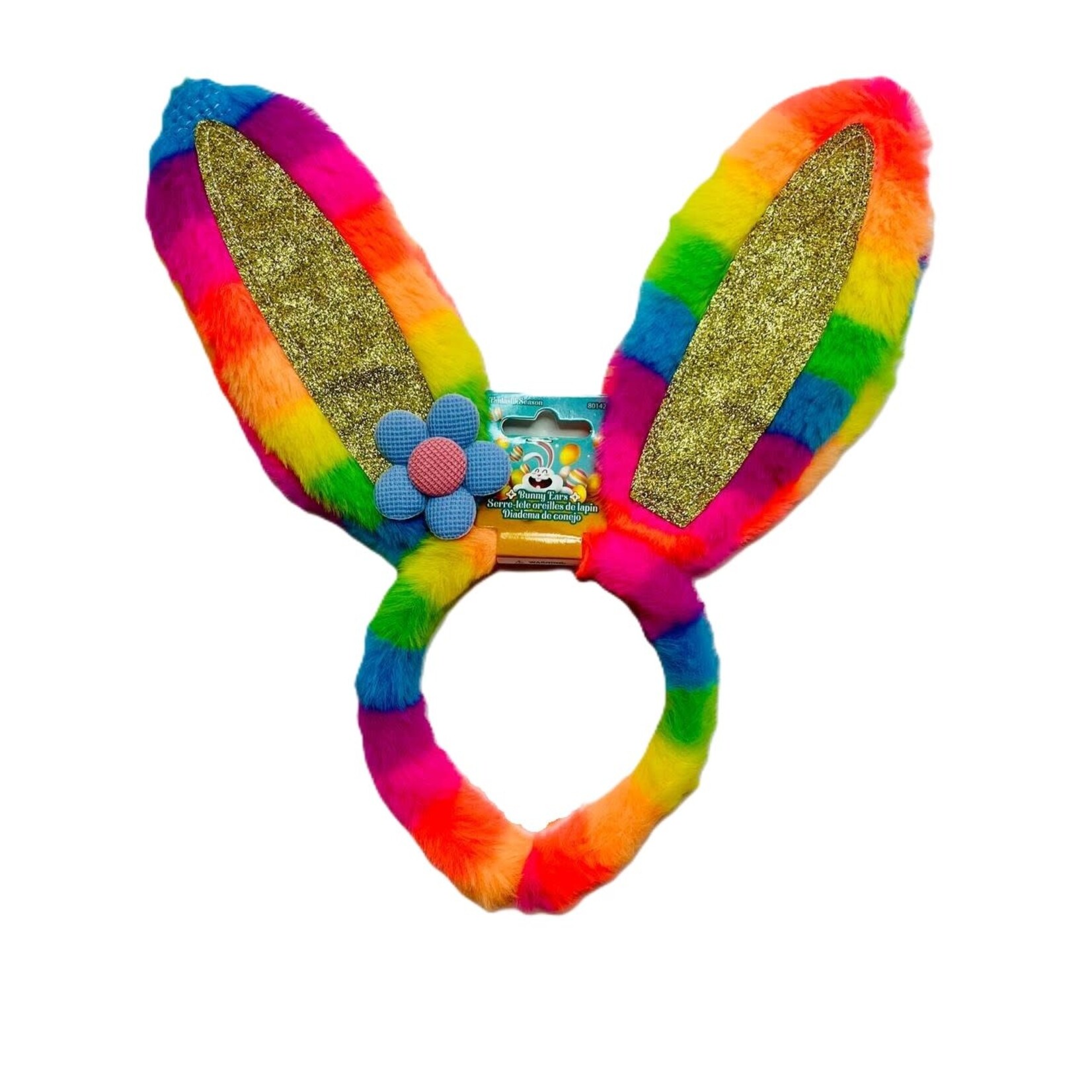 Easter Rainbow Bunny Ears Asst