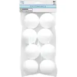 POLYFOAM BALLS 6.4CM 8PC