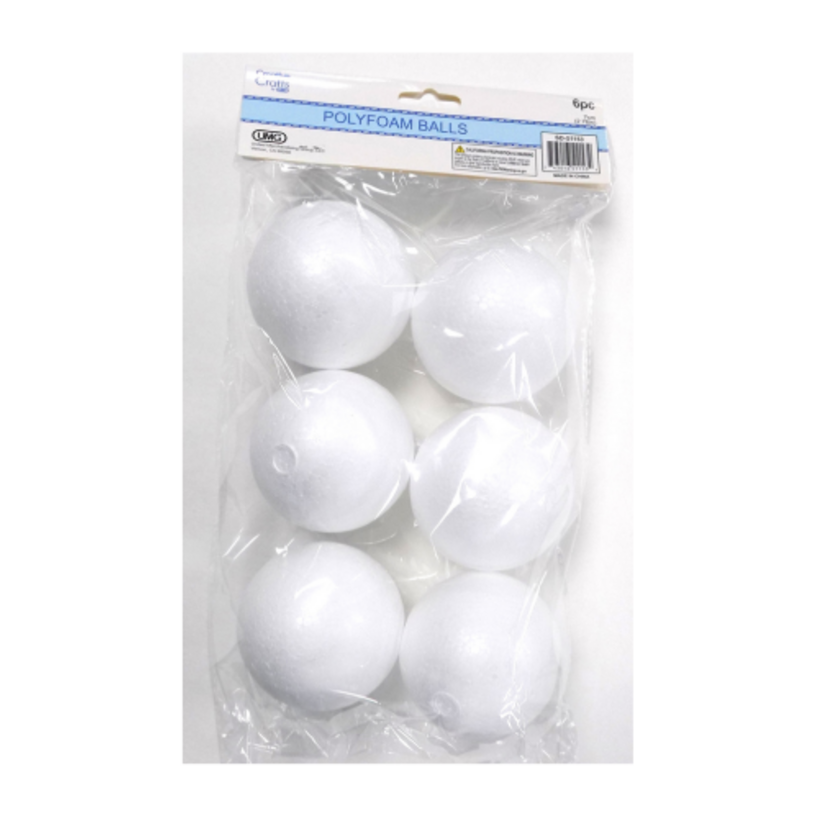 POLYFOAM BALLS 7CM 6PC