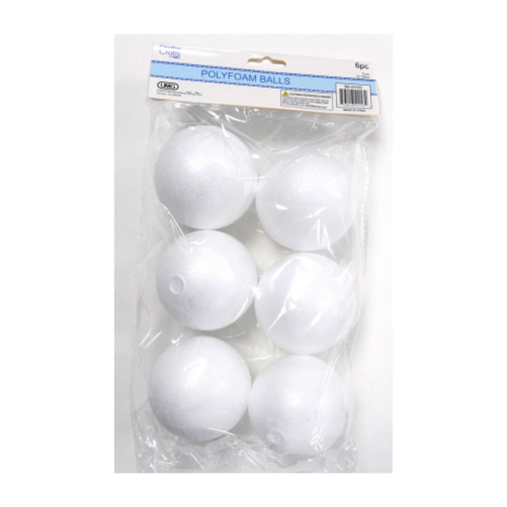 POLYFOAM BALLS 7CM 6PC