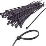 Cable Ties Pack (100pcs) Black 15" x 50lbs
