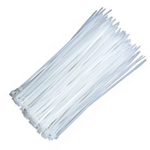 Cable Ties Pack (100pcs) White 10" x 50 lbs