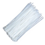 Cable Ties Pack (100pcs) White 10" x 50 lbs