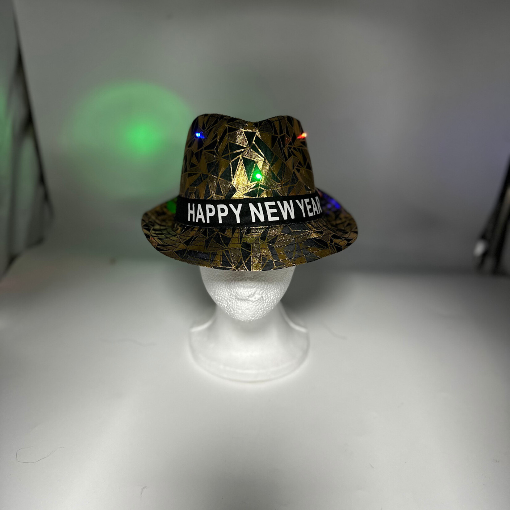 Light up New Year Hat Assorted Colours