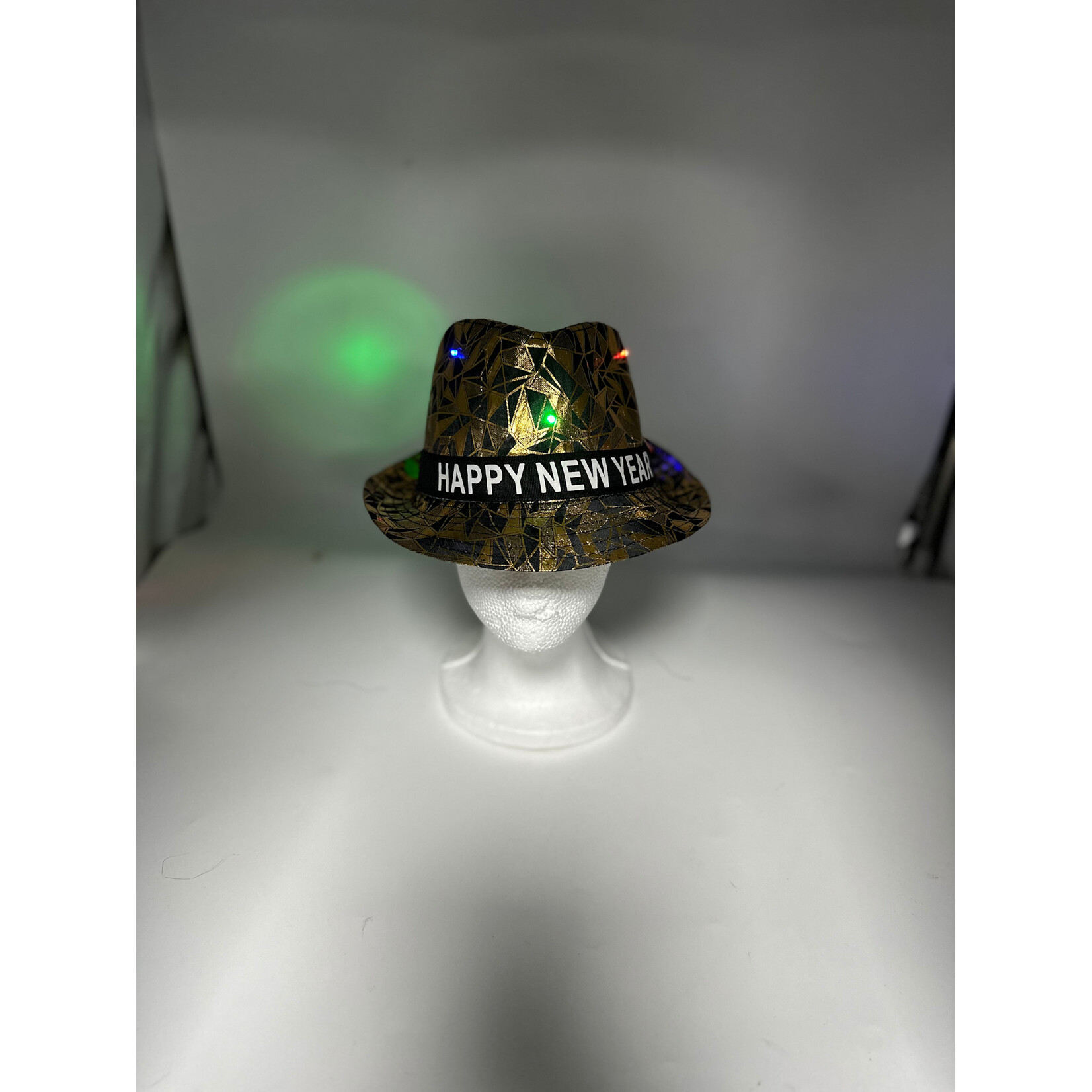 Light up New Year Hat Assorted Colours