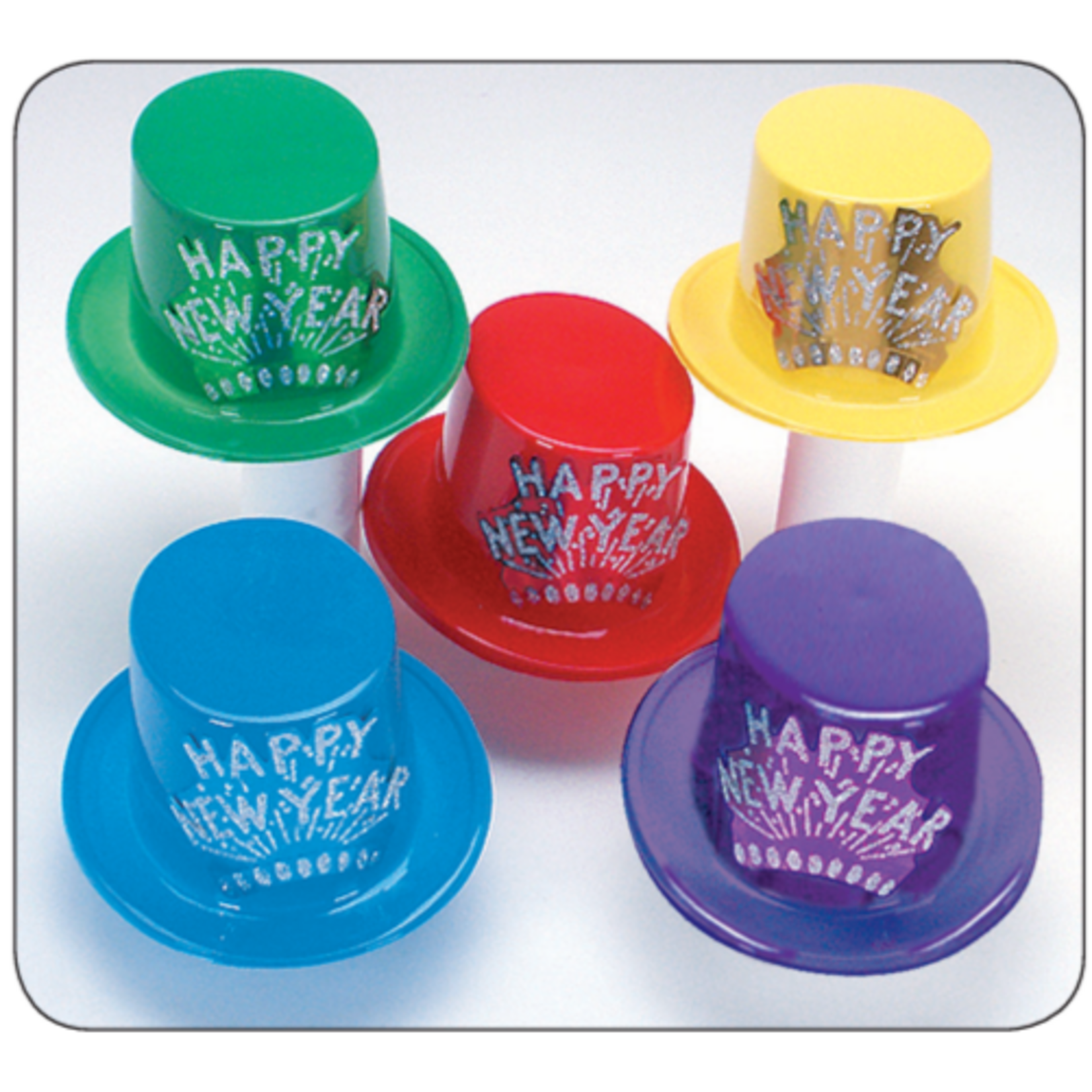 Top Hat with Glitter Happy New Year