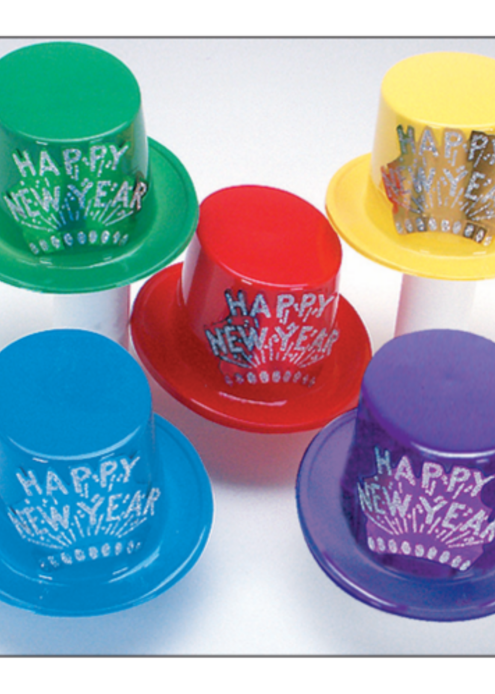 Top Hat with Glitter Happy New Year