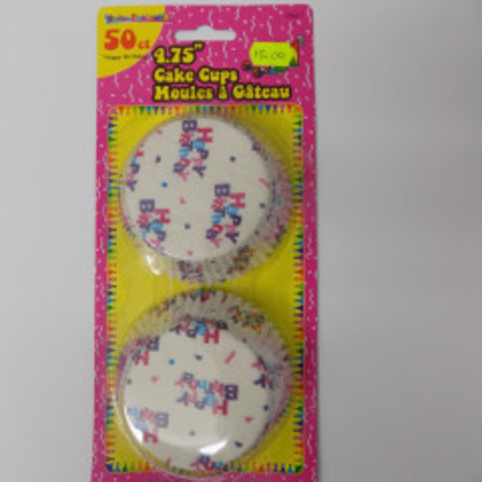 Printed Cake Cups Happy Birthday