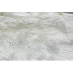 Plush Solid - Long Hair Fabric 58 Inches White
