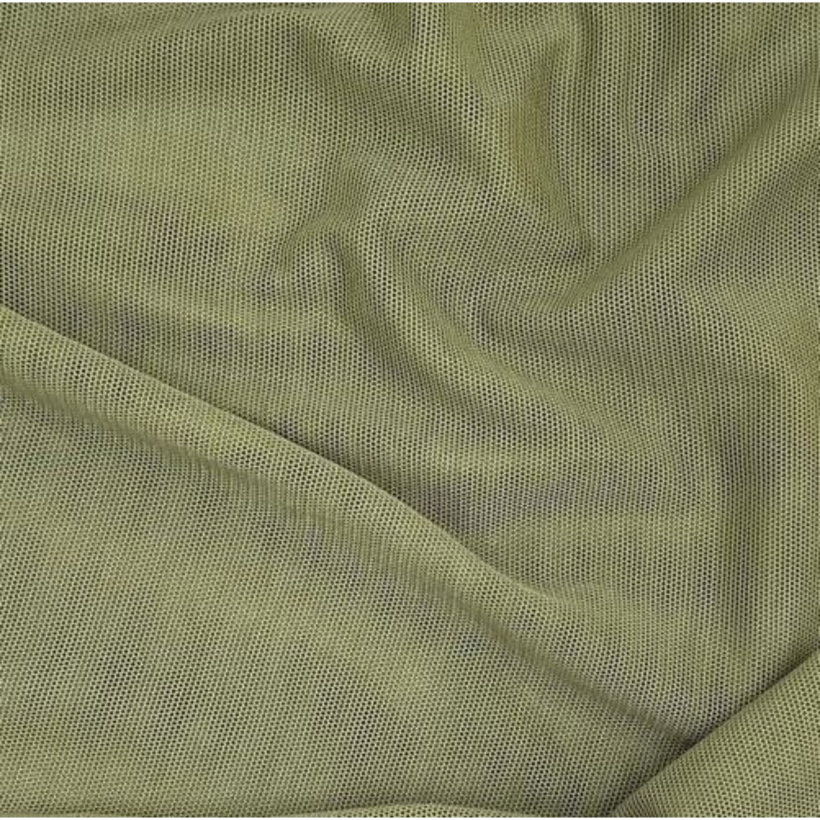Stretch Mesh Plain  Olive