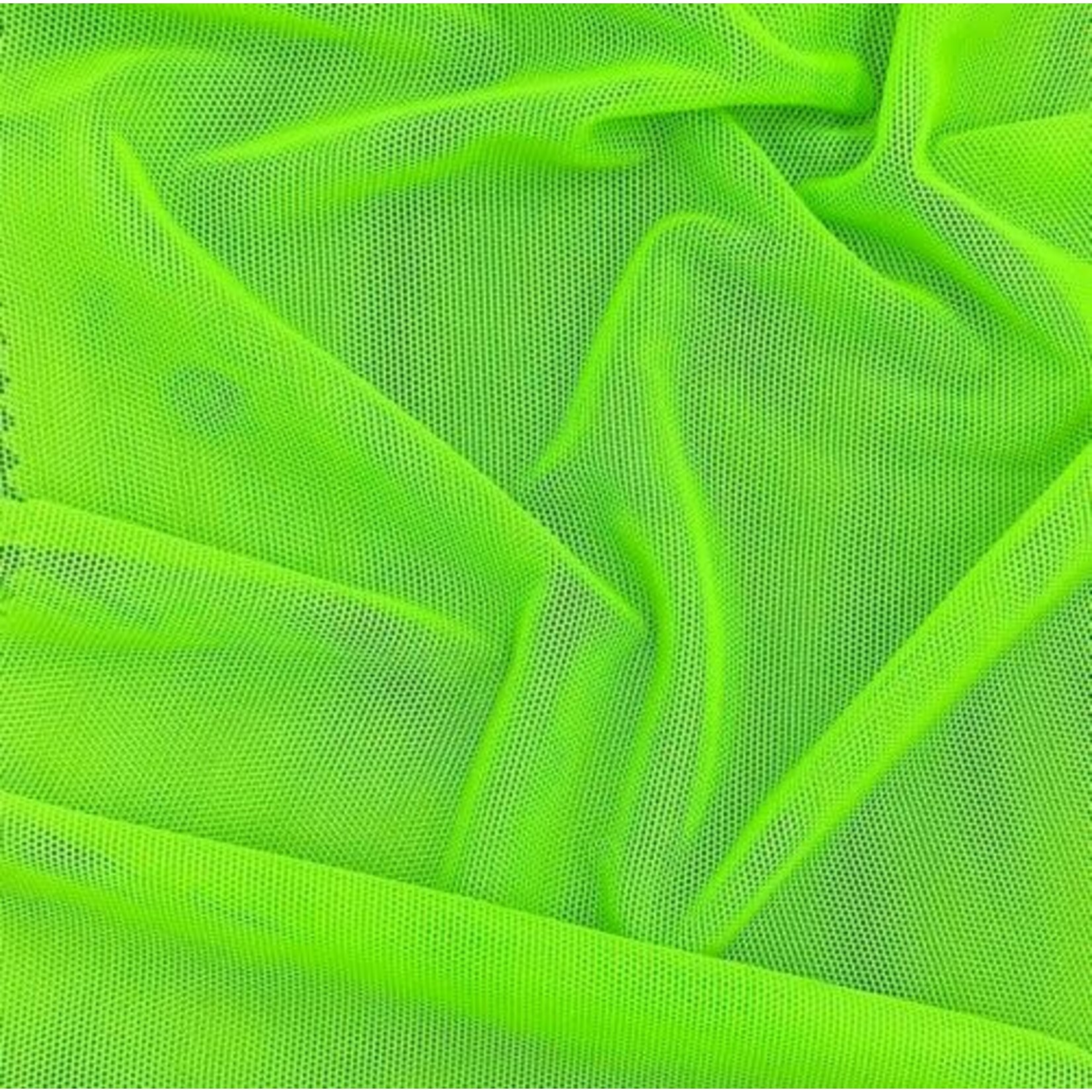 Stretch Mesh Plain  Neon Green
