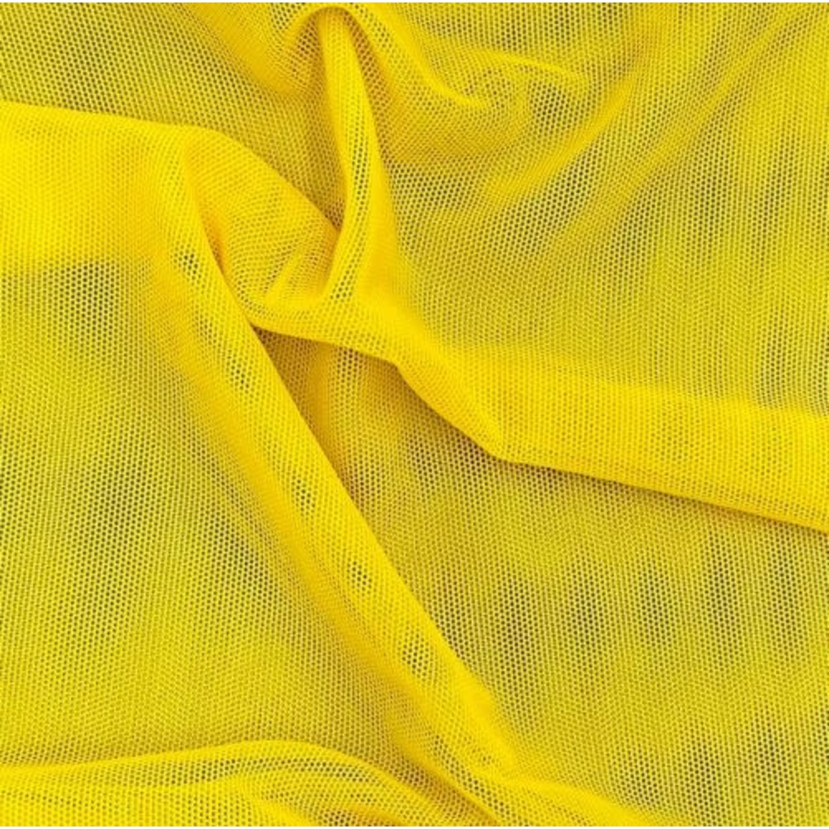 Stretch Mesh Plain  Yellow