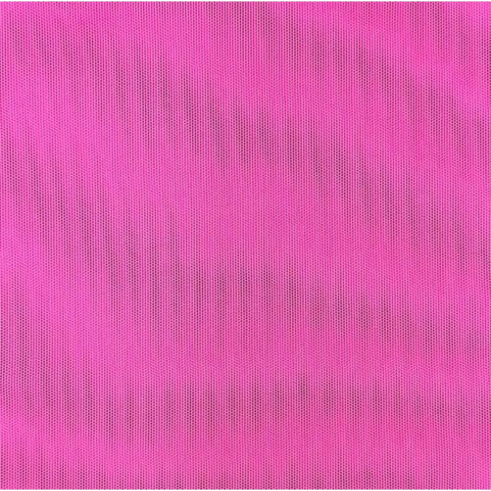 Stretch Mesh Plain Neon Pink