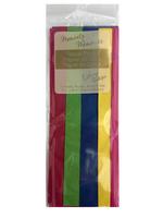 10CT STEP FOLD MULTI COLOR TISSUE WRAPS;PREMIUM