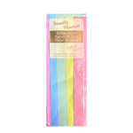 10CT STEP FOLD MULTI COLOR TISSUE WRAPS; PASTEL