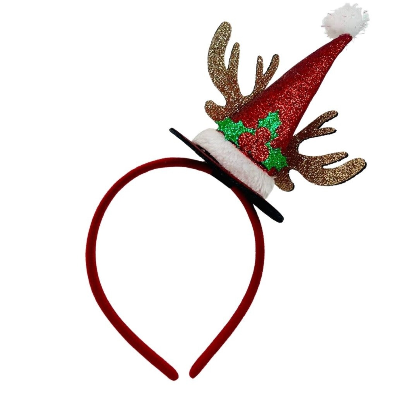 XMAS HEADBAND ANTLER HAT