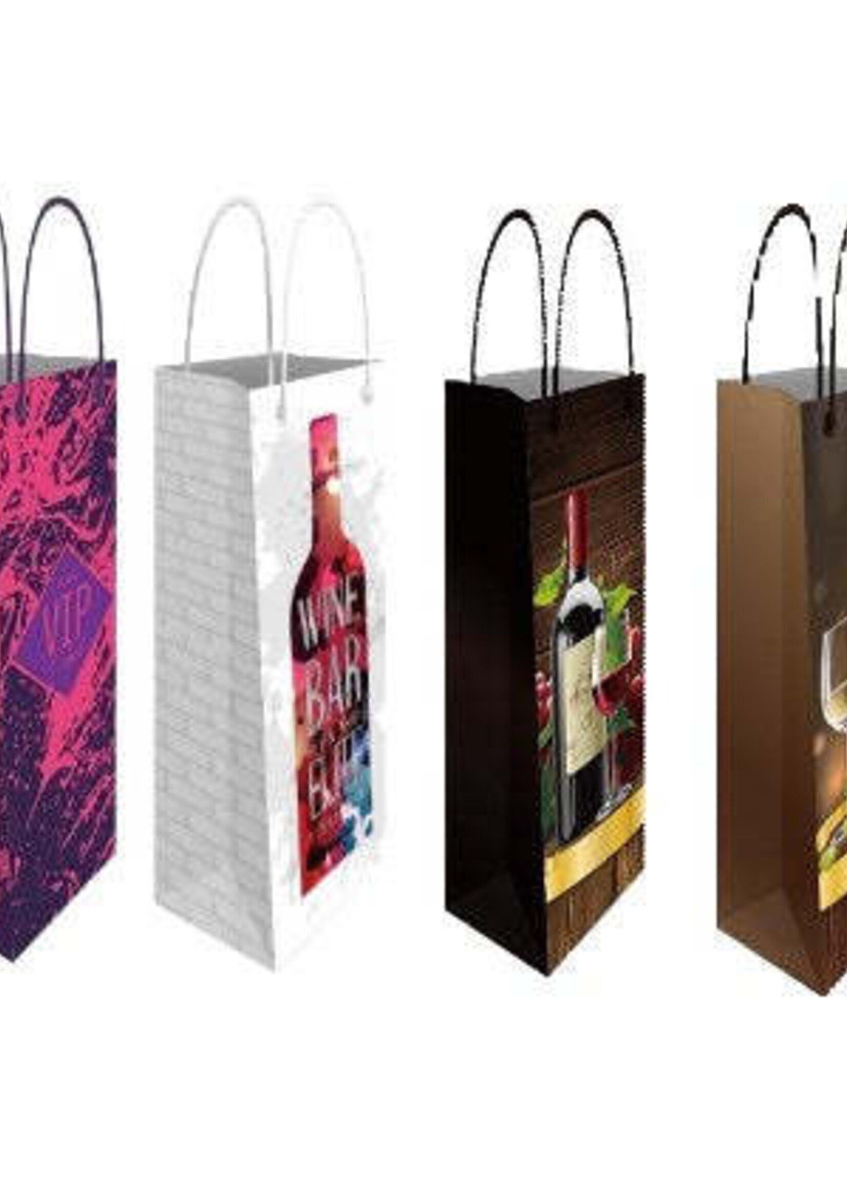 DELUXE WINE BAG HOT-STAMP CELEBRATION ASST