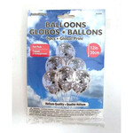 HELIUM CONFETTI BALLOON 6PCS SILVER