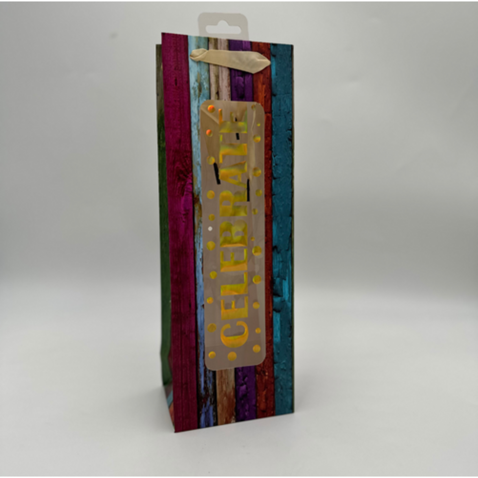 DELUXE WINE BAG WITH PVC WINDOW,CELEBRATE