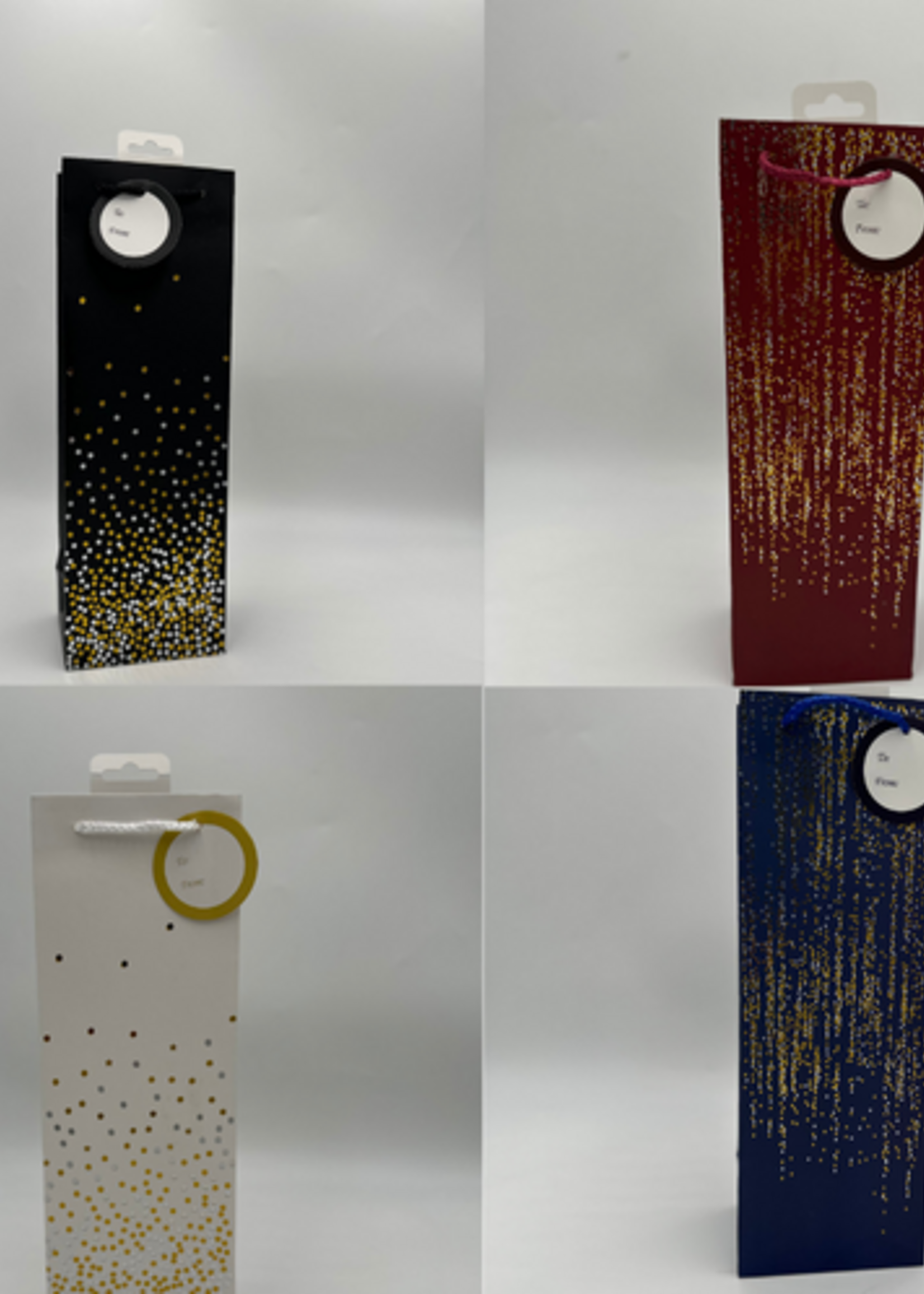 DELUXE WINE BAG HOT-STAMP FLUID ASST