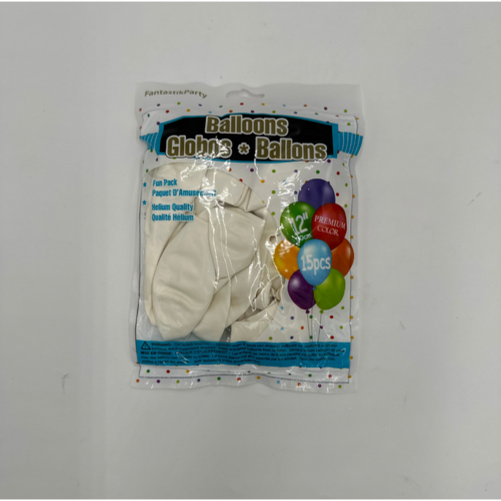Color Fantastik Helium Quality Balloons 12" (15 pcs) -