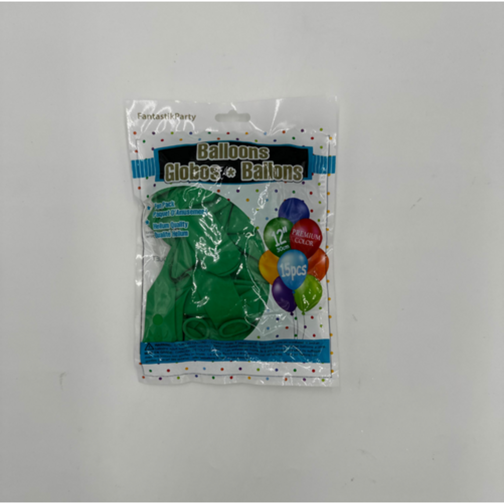 Color Fantastik Helium Quality Balloons 12" (15 pcs) -
