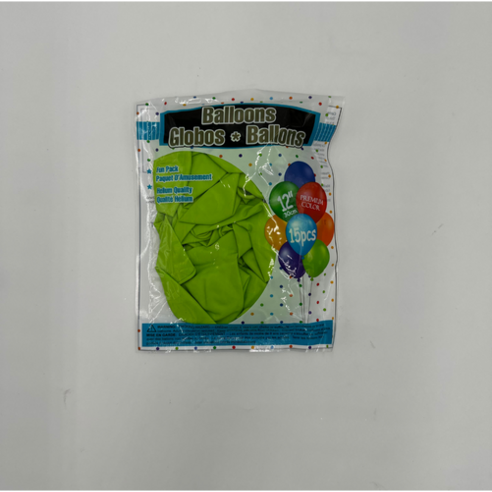 Color Fantastik Helium Quality Balloons 12" (15 pcs) -