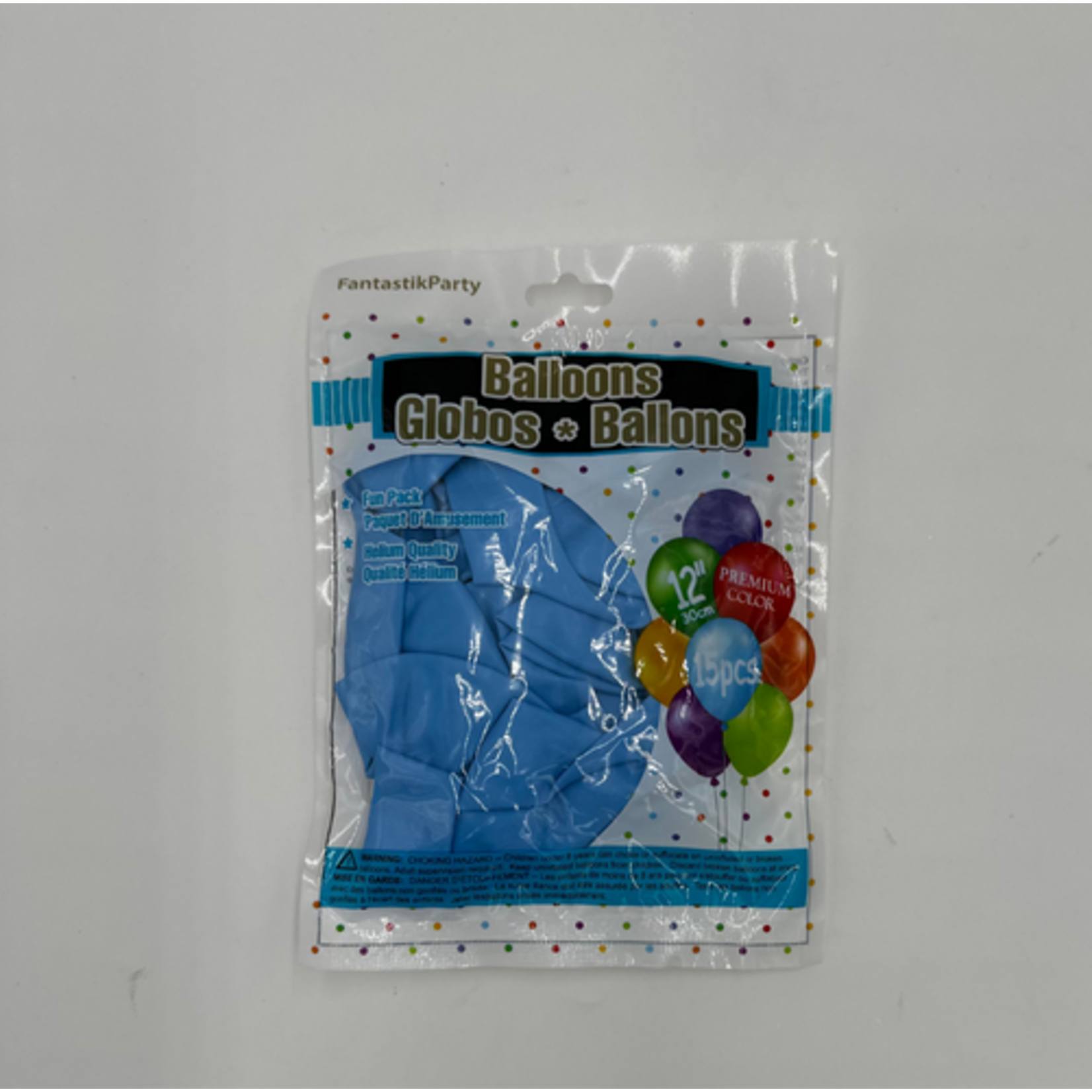 Color Fantastik Helium Quality Balloons 12" (15 pcs) -