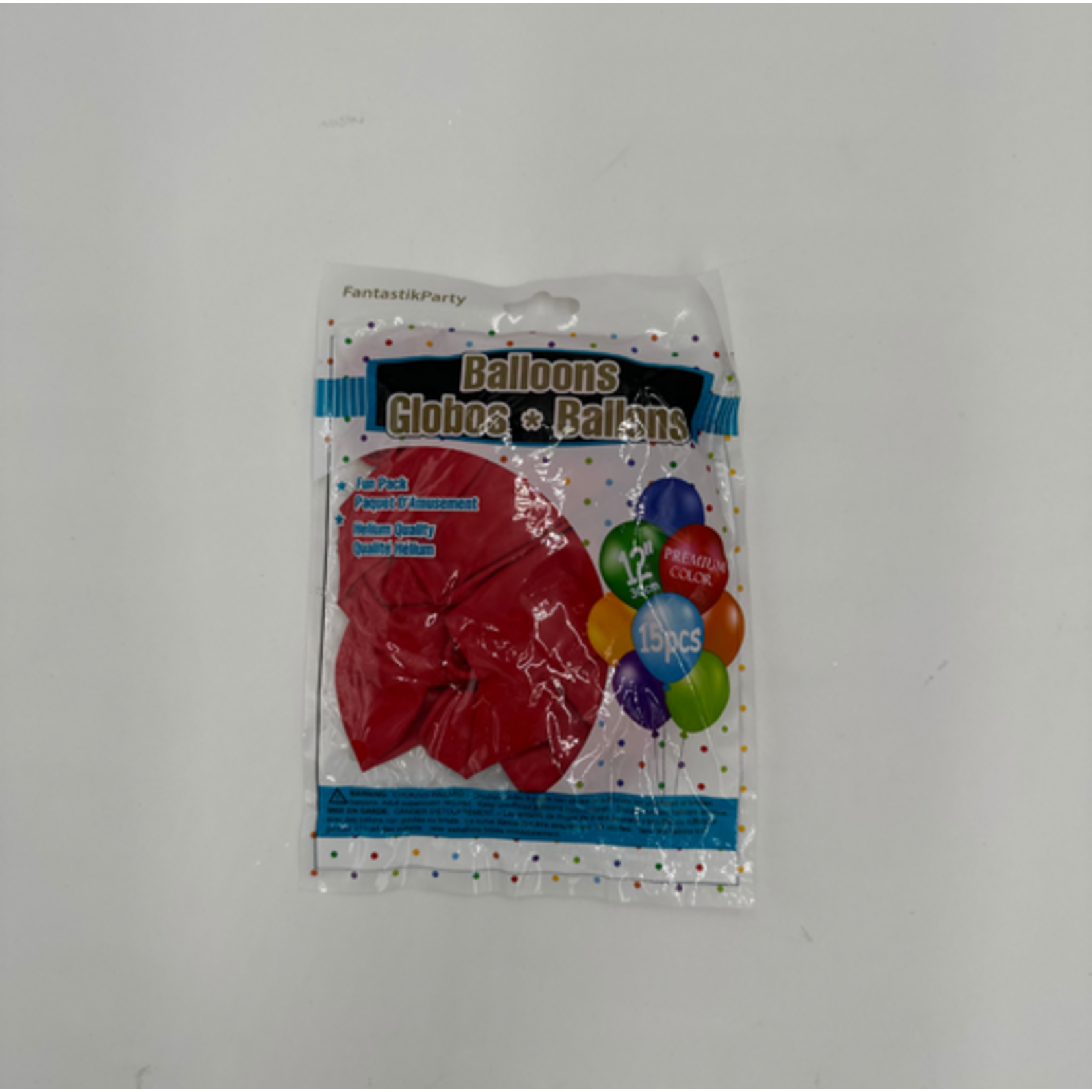 Color Fantastik Helium Quality Balloons 12" (15 pcs) -