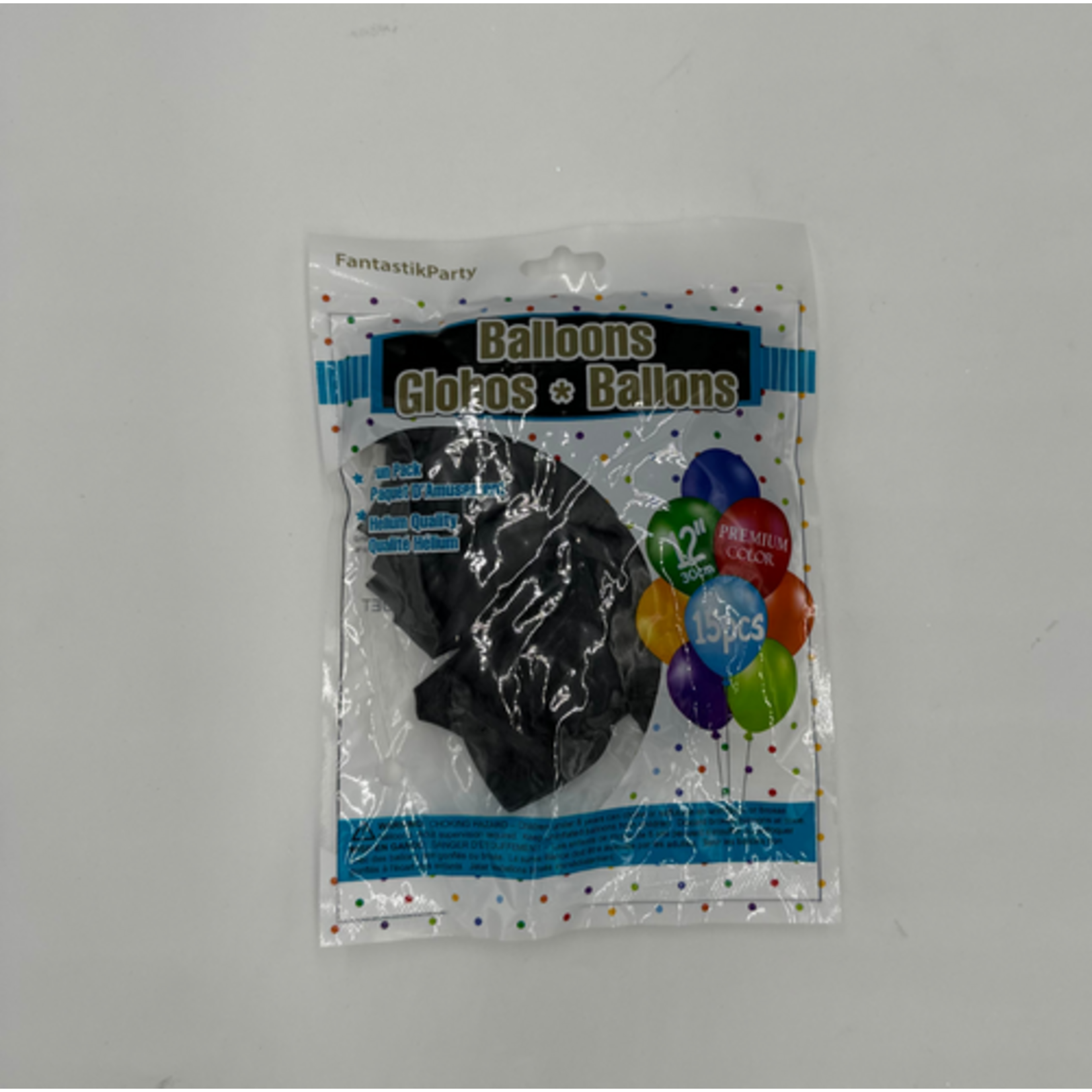 Color Fantastik Helium Quality Balloons 12" (15 pcs) -