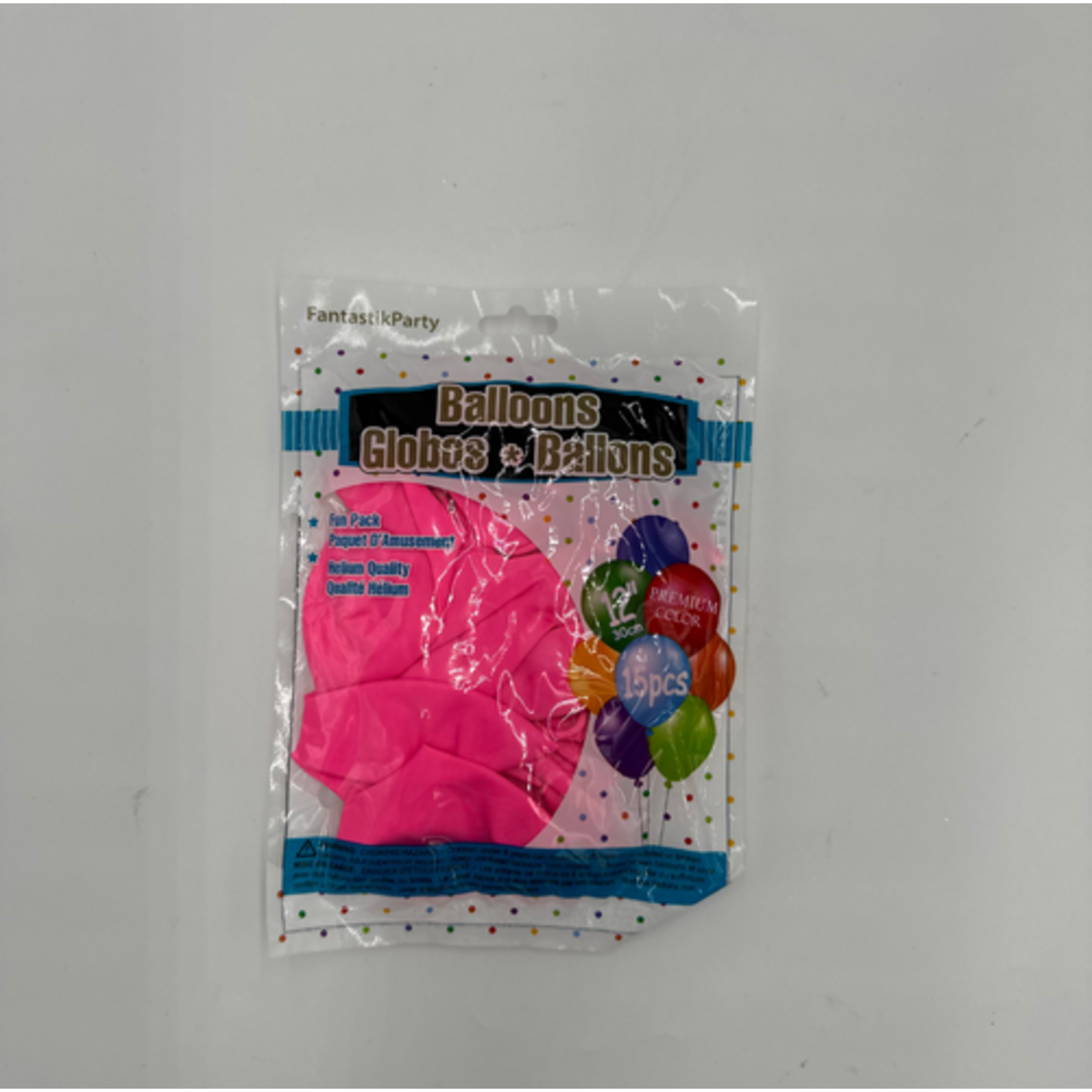 Color Fantastik Helium Quality Balloons 12" (15 pcs) -