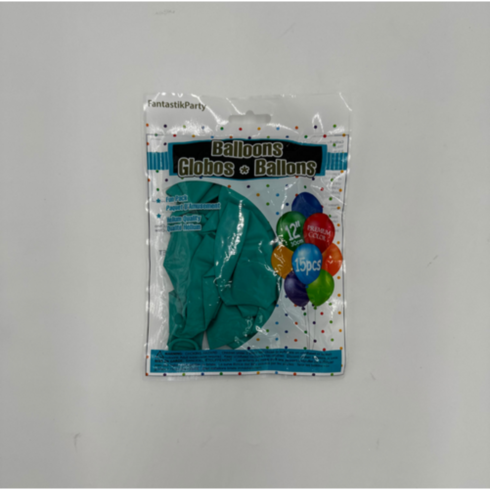 Color Fantastik Helium Quality Balloons 12" (15 pcs) -