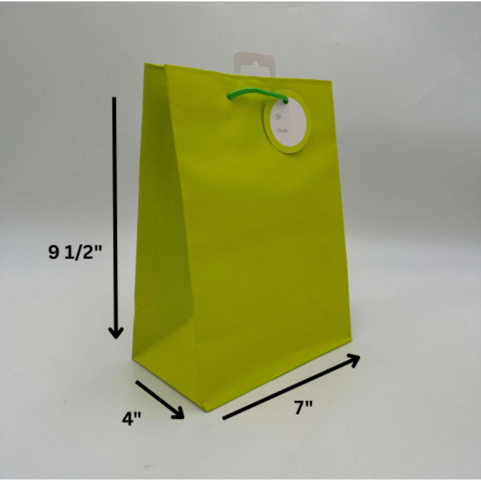 SOLID COLOR MED BAG; MATTE APPLE GREEN