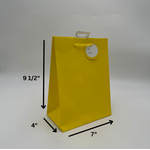 SOLID COLOR MED BAG; MATTE BRIGHT YELLOW