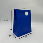 SOLID COLOR MED BAG; MATTE ROYAL BLUE