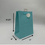SOLID COLOR MED BAG; MATTE BABY BLUE