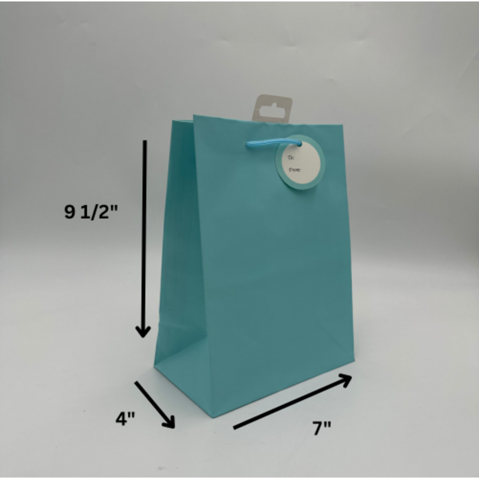 SOLID COLOR MED BAG; MATTE BABY BLUE