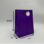 SOLID COLOR MED GIFT BAG; MATTE PURPLE