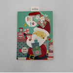 CHRISTMAS MED GLITTERED BAG SANTA